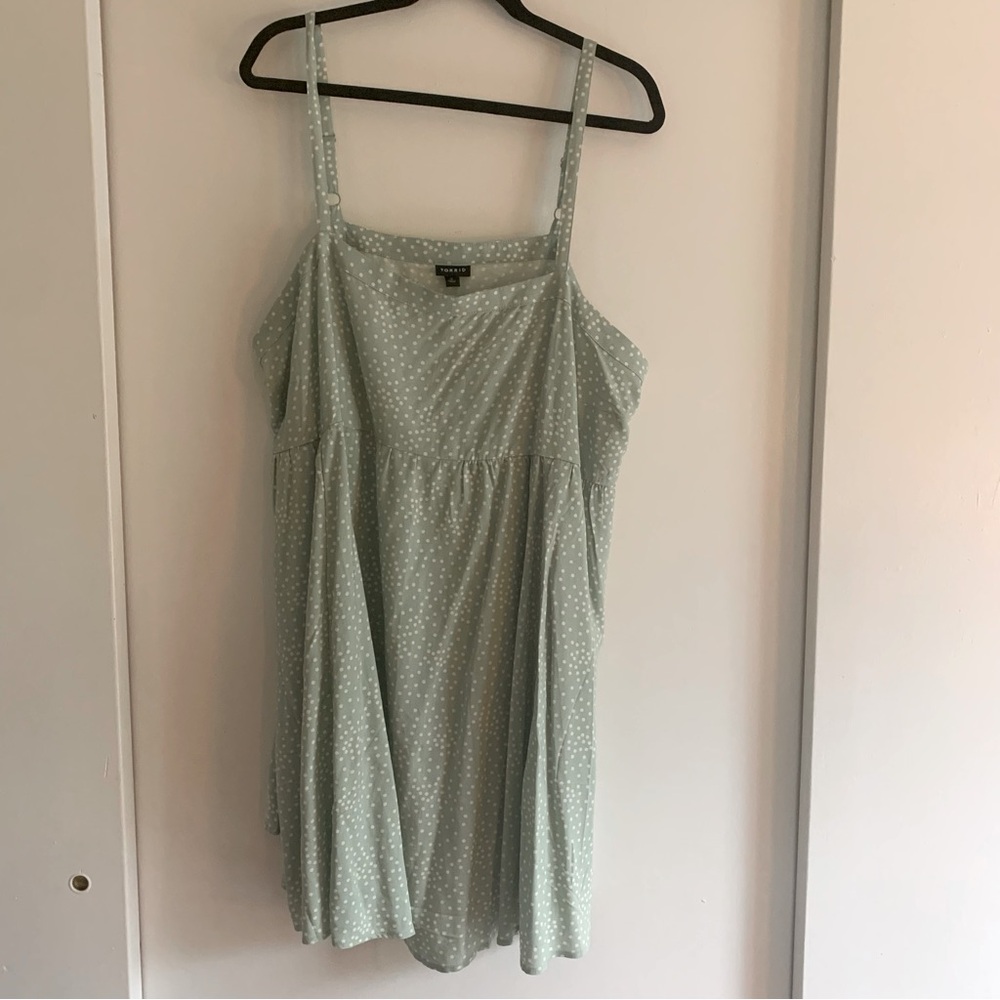 Mint Polkadot Torrid Size 2 Dress